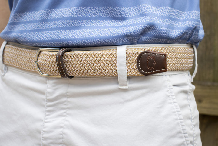 The Sanibel Woven Stretch Belt