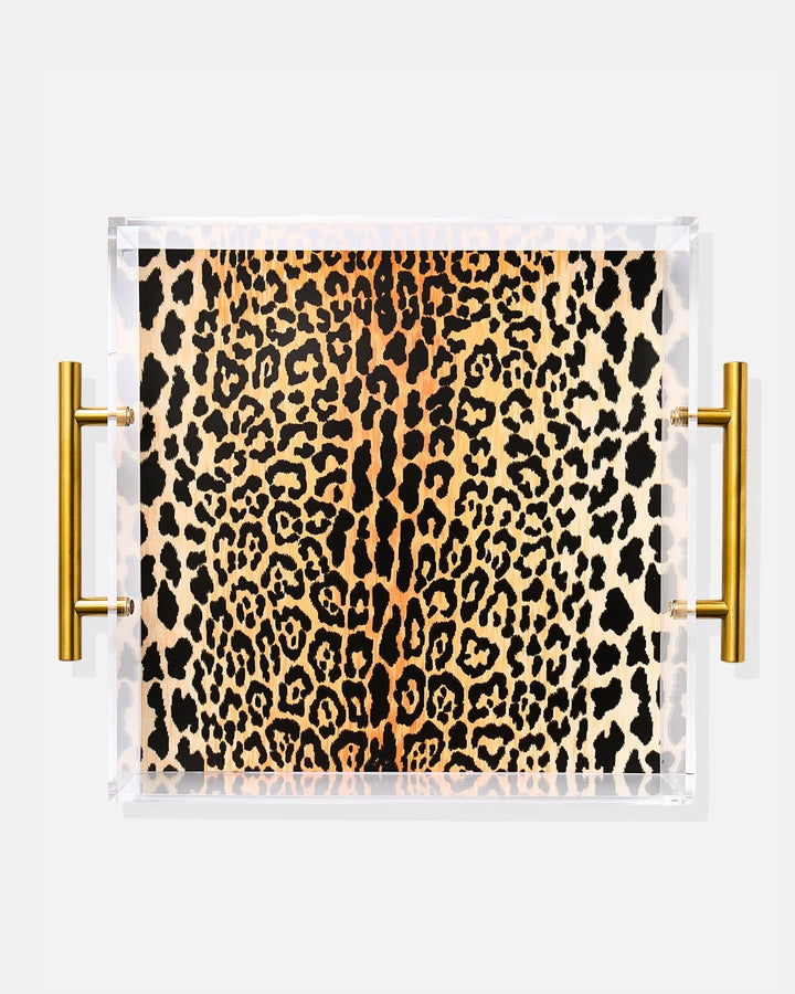 Leopard Print Large Tray