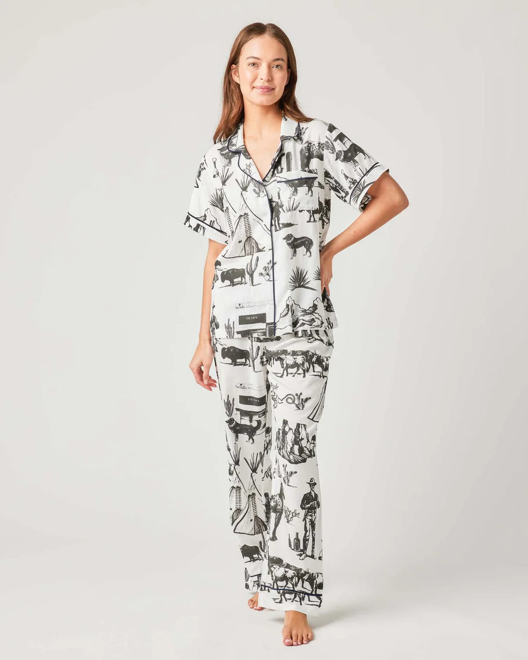 Marfa Toile Pajama Pants Set
