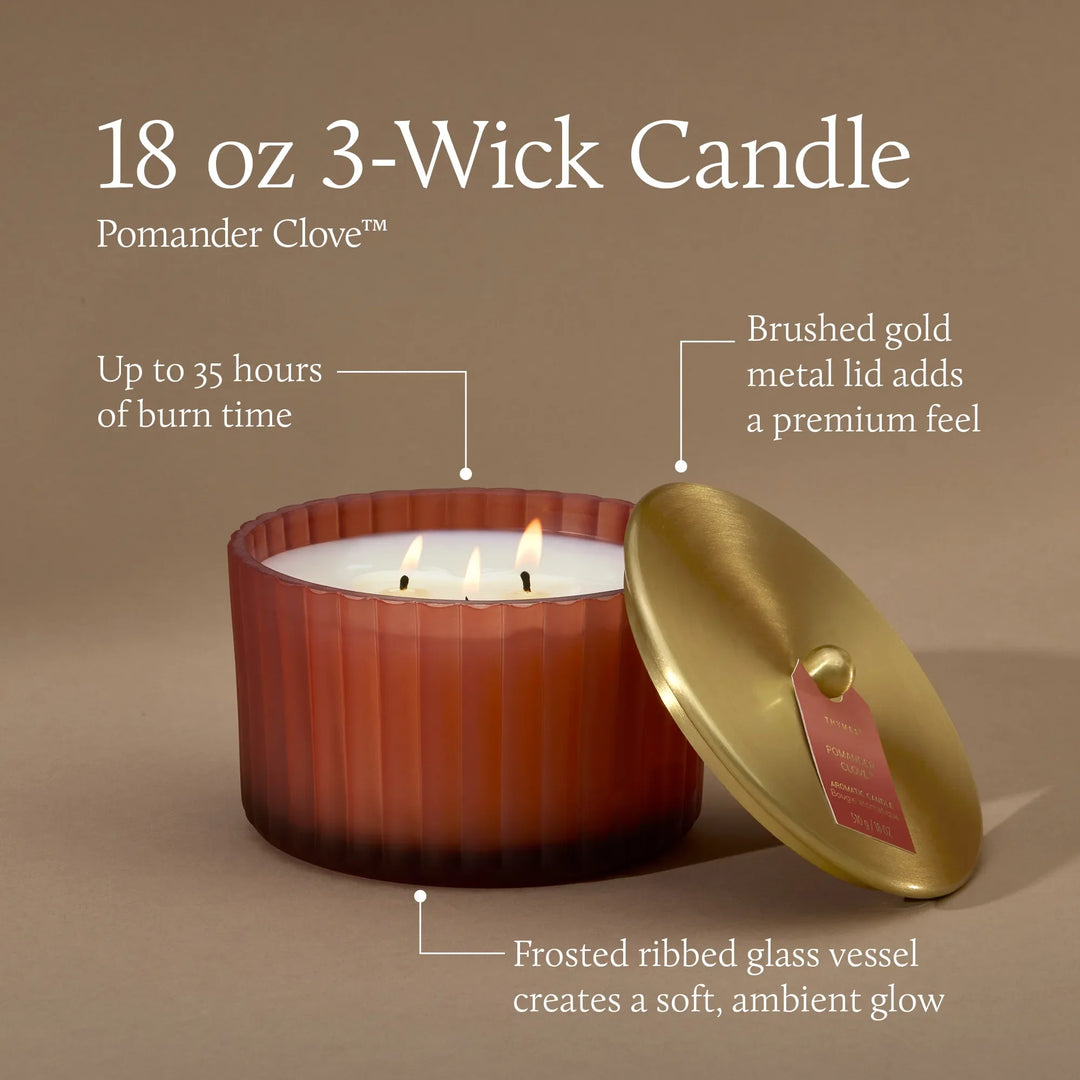 Pomander Clove 3-Wick Statement Candle