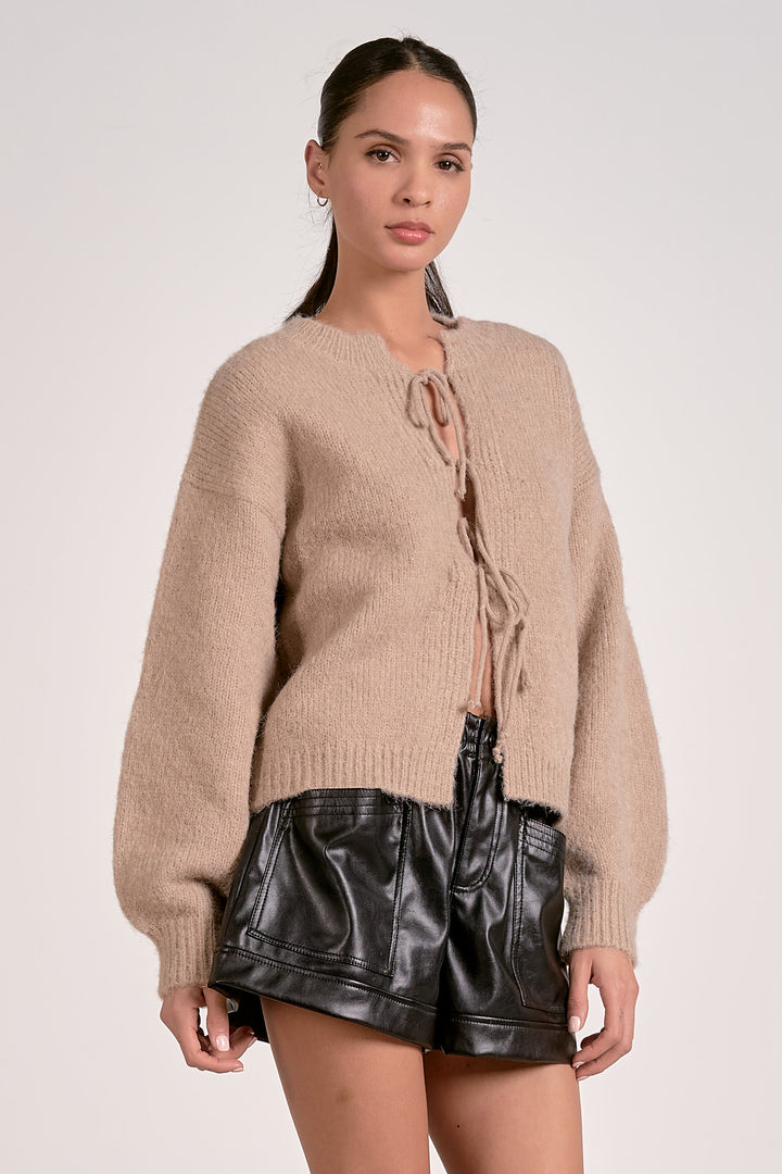 Tie Front Cardigan