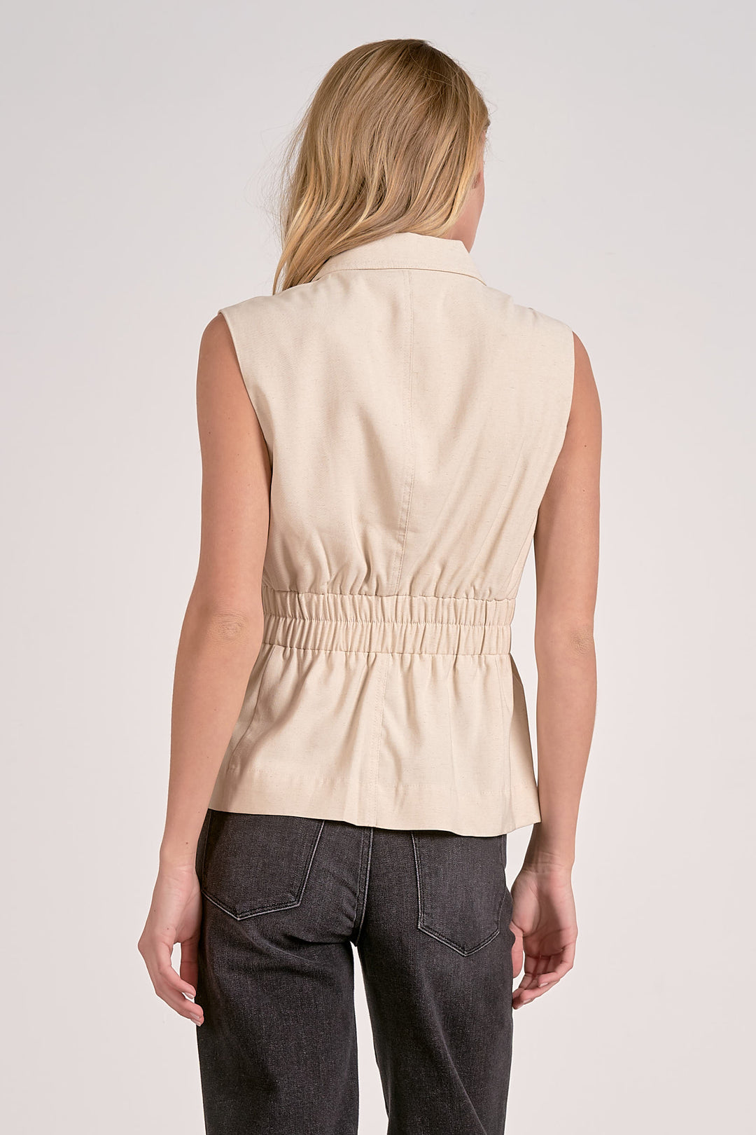 MARTE sahara 美品　Guipure Lace Vest Sahara Cinched Vest – The Houstonian