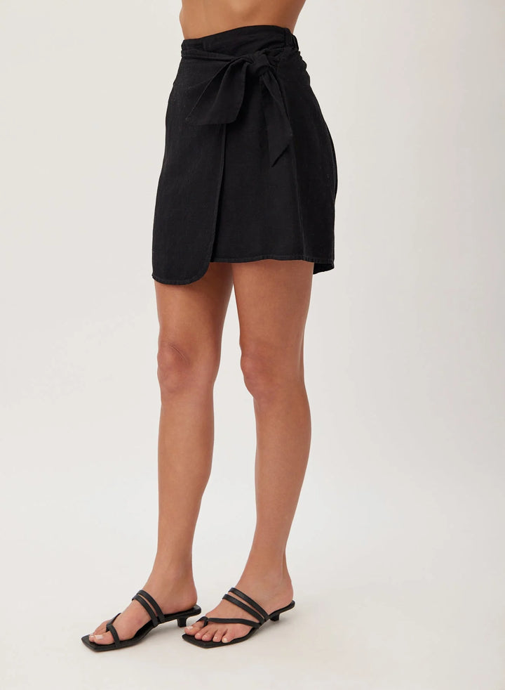 Wrap Sarong Mini Skirt